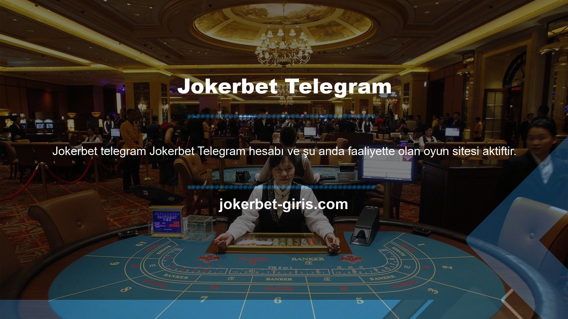 Bir casino sitesine üye iseniz mutlaka bir Telegram kanalına üye olmanızı tavsiye ederiz