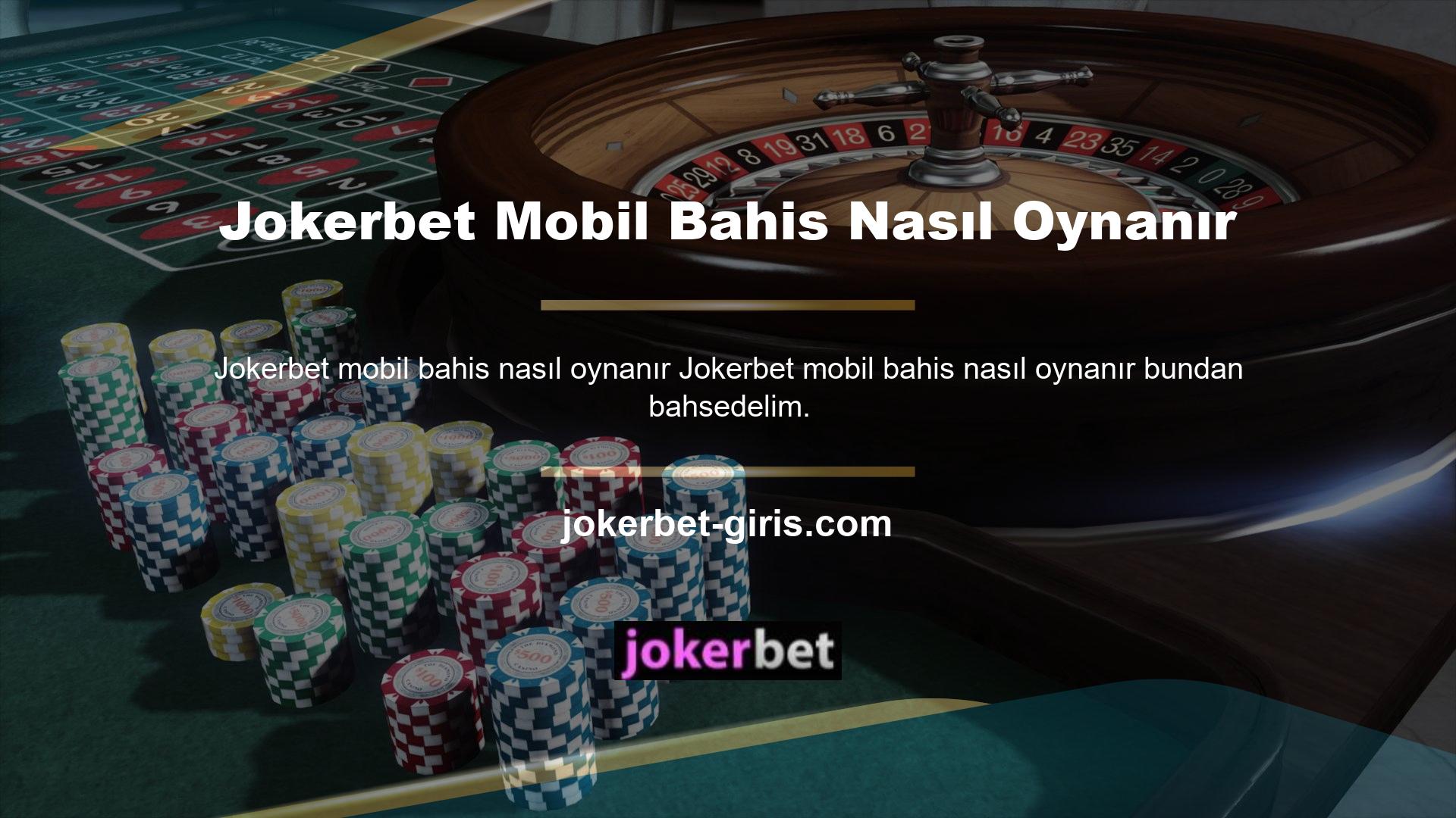 Kupon oluşturmak ve Jokerbet casino oyunlarına erişmek artık mobil kayıt sürecimizi takip ederek daha kolay